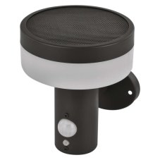 EMOS ZGJ044S TERION solárne nástenné exteriérové svietidlo LED 147 × 125 × 146 2W 200lm 3000K IP44 so senzorom antracit