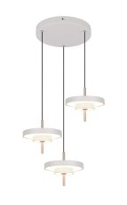 TRIO 340230376 KEATON závesné svietidlo D450mm SMD LED 3x10W/1200lm 2300+3000+4000K svetlošedá, switchdimmer