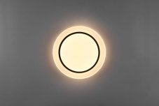 TRIO Reality R67041032 ATRIA stropní svítidlo SMD LED D380mm 16W/2000lm 3000-6000K černá matná, bílá, stmívatelné, dálkový ovladač, starlight efekt