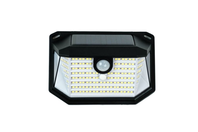 Immax 08486L IMMAX SIDE vonkajšie solárne nástenné svietidlo LED 4W/300lm 6000K, IP65, PIR senzor, čierna