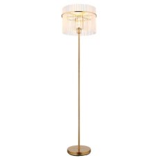 GLOBO 15698SM GORLEY stojací lampa V1520mm 1xE27 zlatá, bílá