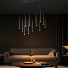 TRIO SELECT 354811532 CALA závěsné svítidlo SMD LED 15x3,8W/15x450lm 2300+3000+4000K černá matná, schwitchdimmer