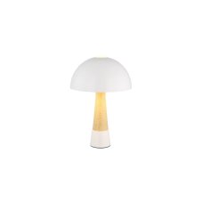 Stolní lampa 1x E27 písková, imitace dřeva IP20 GLOBO lighting PAULIN 51570122