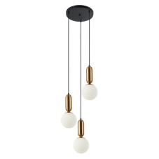 ITALUX PND-02340-3S-BRO Aldeva závěsné svítidlo 3xE27 D400mm černá, starožitná bronzová, bílá