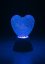 RABALUX 76040 Sparkly dekorační lampička srdce LED 0,8W RGB bílá, 3xAAA (excl.)