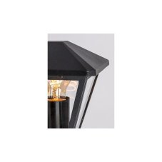 RABALUX 7146 Paravento exteriérové nástenné svietidlo 1xE27 IP44 čierna, priehľadná