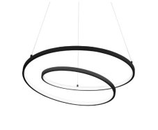 Ideal Lux 304557 OZ závesné svietidlo LED D600mm 48W 5300/1970lm 3000K čierna, DALI