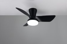 TRIO Reality R64412132 RANDERS Stropní ventilátor s osvětlením D760mm SMD LED 20W/2500lm 2700-6000K černá, dálkový ovladač