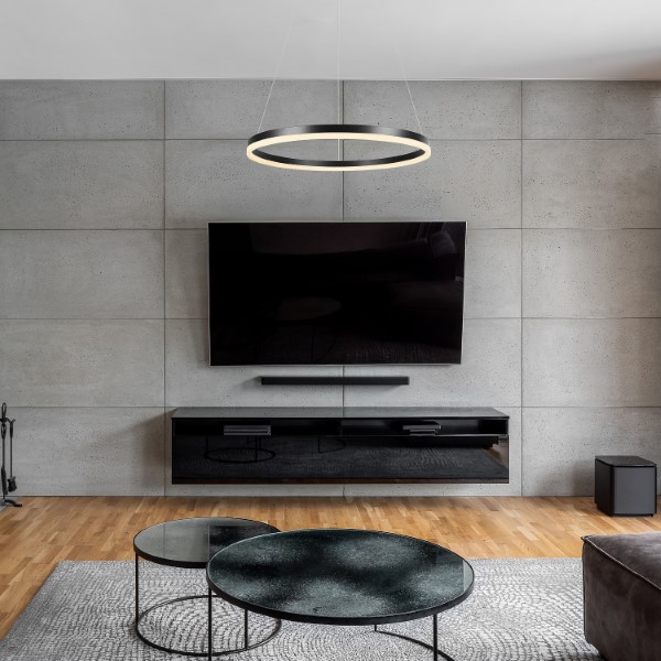 RABALUX 72301 Isaure závesné svietidlo D600mm LED 35W/2200lm 3000+4000+6500K čierna, biela