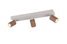 TRIO 867700365 SOKA stropné bodové svietidlo/spot 3xGU10 svetlošedá, kávová