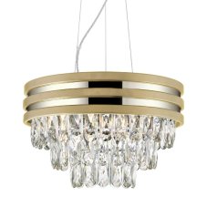 Závěsné svítidlo 4x E14 zlaté Zuma Line NAICA P0525-04A-F4V6