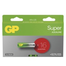 GP B0122H Alkalická batéria GP Super LR6 (AA), 16 ks SET-16ks