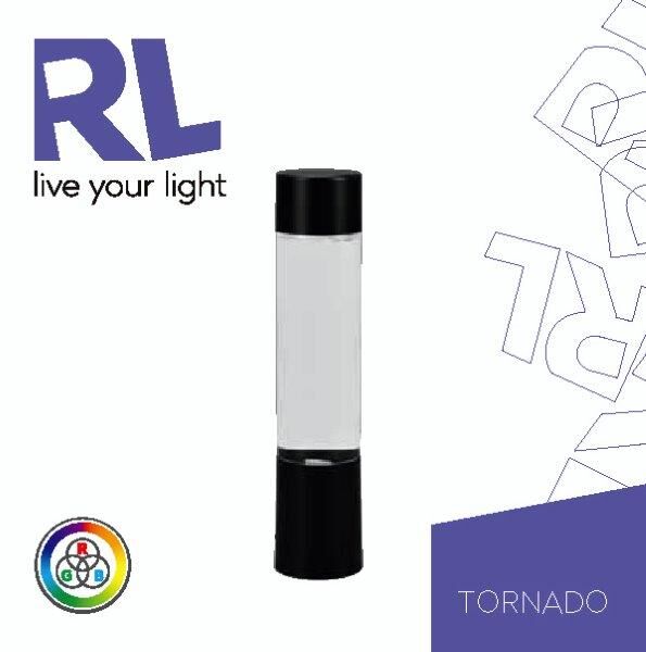 TRIO Reality R50751032 TORNADO dekoratívna stolná lampička SMD LED V340mm 0,9W RGB čierna matná