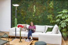 LUTEC 6910802335 POPPY solární svítidlo / zahradní LED sloupek 8W 3000K IP54 šedá Bluetooth