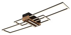 GLOBO 67208-40N DAKARI stropní svítidlo LED 40W 4700/1920lm 3000K černá, dřevo