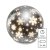 DCLW28 EMOS vánoční dekorace - skleněná koule s vločkami LED D120mm, 3x AA, teplá bílá, časovač