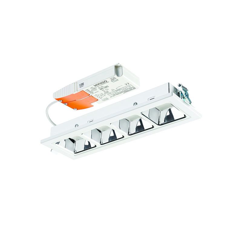 Sylvania 2021692 zápustné svietidlo Optix Recessed 4 Cells 4000K hliník