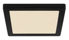 GLOBO 12380-18B LASSE stropní svítidlo LED 215x215mm 18W/1400lm 3000/4000/6500K černá, opál