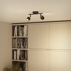 Philips 8720169300095 Niall stropní bodové svítidlo/spot 2xGU10 černá, mosazná, ClickFix