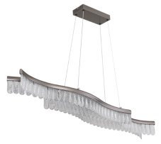 GLOBO 67348H JULIET závěsné svítidlo LED 35W 4480/1560lm 3200K grafitová, křišťálový efekt