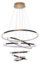 AZzardo AZ2921 DECOline WHEEL 6 LONG DIMM GOLD stropní závěsné LED svítidlo 6xLED 140W / 8400lm IP20 zlatá
