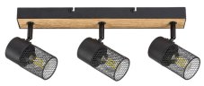 RABALUX 71153 Metta stropní bodové svítidlo/spot 3xE14 dřevo, černá