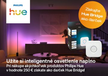 Získajte zdarma Philips Hue Bridge a odomknite silu inteligentného osvetlenia