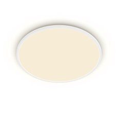 Philips 8719514417953 SuperSlim venkovní stropní svítidlo LED 15W/1300lm 2700K IP54 bílá SceneSwitch