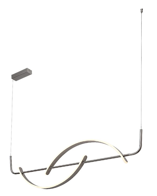 RABALUX 72233 Jarnelle závesné svietidlo LED 35W/2450lm 3000K saténová chrómová, biela