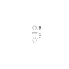 Nájezdové svítidlo 1x GU10 čierna IP67 Ideal Lux WAY 351575