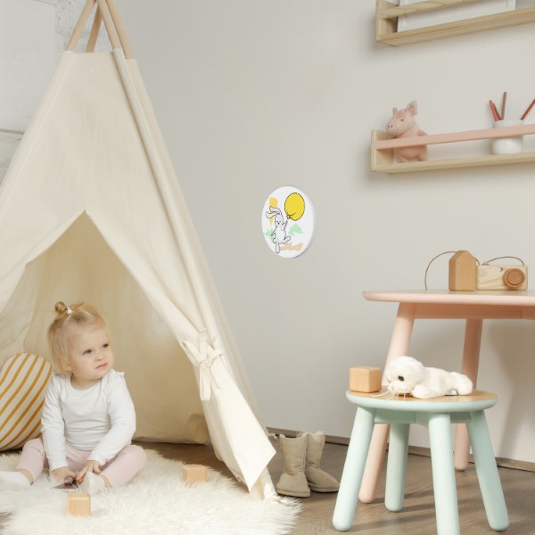 RABALUX 71100 Hopply nástenné svietidlo detské D120mm LED 9W/800lm 3000+4000+6500K biela, viacfarebná