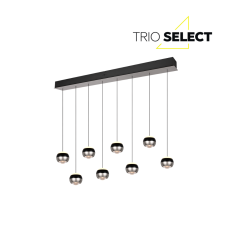 TRIO SELECT 344410807 ORBIT závěsné svítidlo SMD LED 8x8W/8x960lm 2300+3000+4000K černá, nikl matný, schwitchdimmer