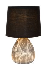 LUCIDE 47508/81/30 MARMO Lampička E14 1x40W čierna, biela