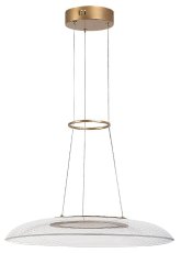 RABALUX 72411 Zofrael závesné svietidlo D500mm LED 24W/2900/1850lm 3000K zlatá, priehľadná