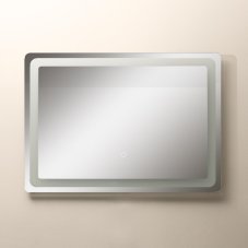 LED koupelnové hranaté zrcadlo s osvětlením 50x70 cm 736lm 3000+4000+6000K IP44, průhledné -  Zuma Line LUSTRO D3003