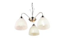 TRIO Reality R31053007 DOBBY závěsné svítidlo D430mm 3xE27 nikl matný, alabastrová