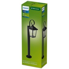 Zahradní sloupkové svítidlo 1x E27 čierna IP44 PHILIPS Buzzard 8721103105035