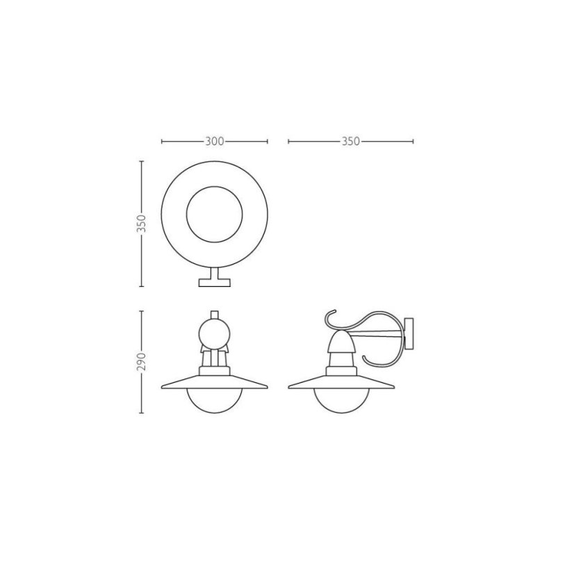 Philips 01816/30/PN Topiary nástenné svietidlo čierne 1x E27 IP44