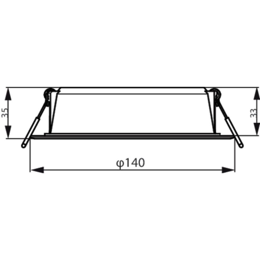 Philips 59464 MESON 125 zápustné svítidlo LED D140mm 12,5W 1200/900lm 3000K bílá 8720169173767