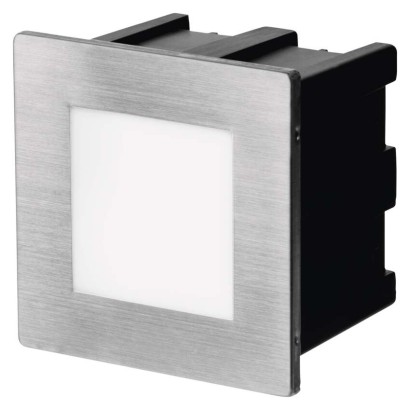 Emos ZC0110 LED AMAL vstavané svietidlo obdĺžnik štvorec 80 × 80 × 61 mm 2W 70lm 4000K nerez