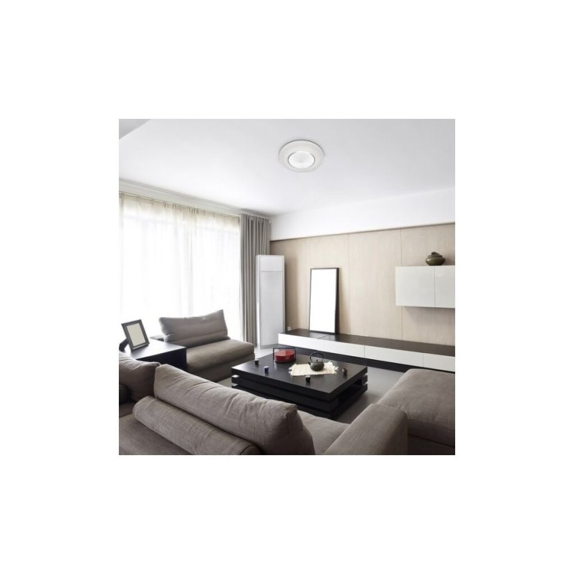 RABALUX 3254 Tornado stropné svietidlo LED D480mm 72W/5470lm 3000-6500K chrómová, biela, stmievateľné, diaľkový ovládač, starlight efekt