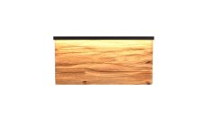 TRIO 255519130 KALEA nástěnné svítidlo SMD LED 13W/1450lm 3000K černá, dřevo, switchdimmer