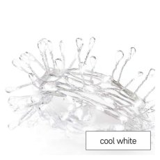 D3FC01 EMOS NANO vánoční řetěz - ježek 100 LED 2,4 m, 3xAA, studená bílá, časovač