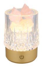 GLOBO 21044 LIZZY dekorační osvětlení V105mm LED 1W 110/95lm 3000K zlatá, USB Cable incl., dekorační kameny růžové, křišťálový efekt, dárkové balení, 3StepDIM