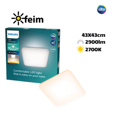 Philips 8720169195493 Mauve CL270 EC SQ stropné svietidlo LED 430x430mm 24W/2900lm 2700K biela