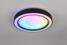 TRIO Reality R65091432 ARCO stropné svietidlo D400mm SMD LED 22W/2500lm 2700 - 6000K čierna matná, diaľkový ovládač