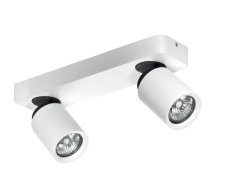 AZzardo AZ0663 DECOline TOMI 2 WHITE stropní / nástěnné svítidlo 2xGU10 50W IP20 bílá / šedá