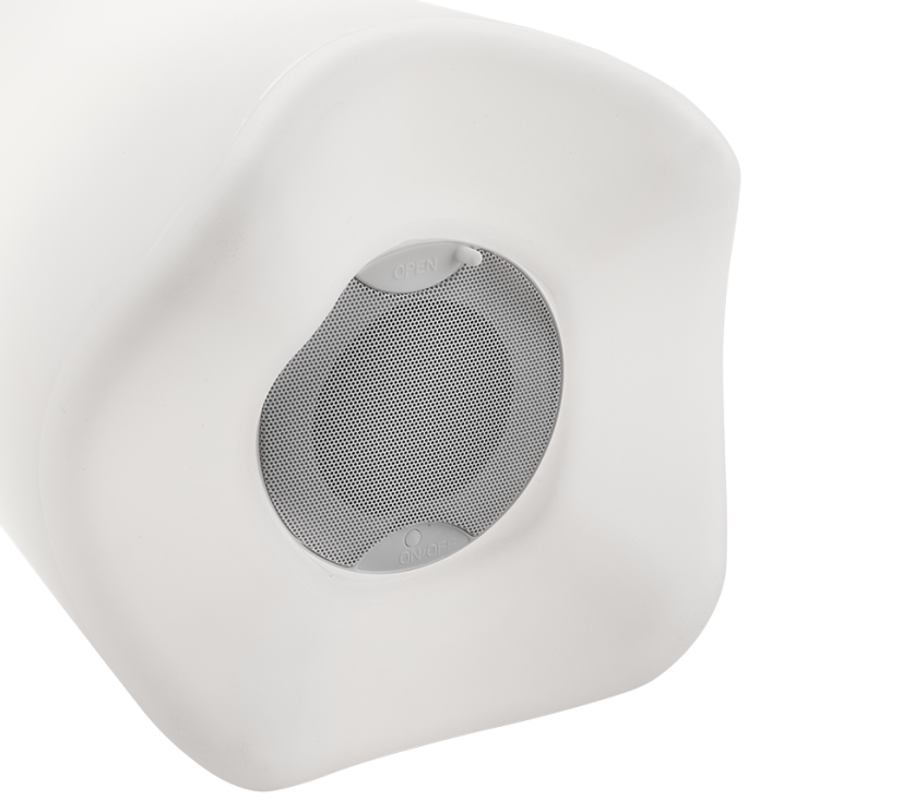 TRIO reality R55086101 JAMAICA Dekoračné svietidlo s bluetooth reproduktorom 245mm LED 1X2W/25lm 3000K IP44 Biela, čierna + diaľkový ovládač