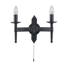 Searchlight 2422-2BK Cartwheel nástěnné svítidlo 2xE14