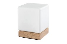 RABALUX 76003 Pirit stolní lampička LED V130mm 1,2W/40lm 3000K světlé dřevo, bílá